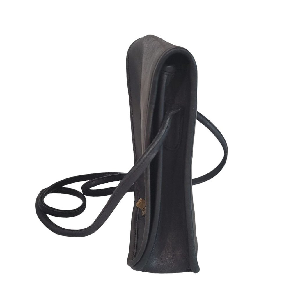 Vintage Coach black leather crossbody bag USA - Picture 4 of 16